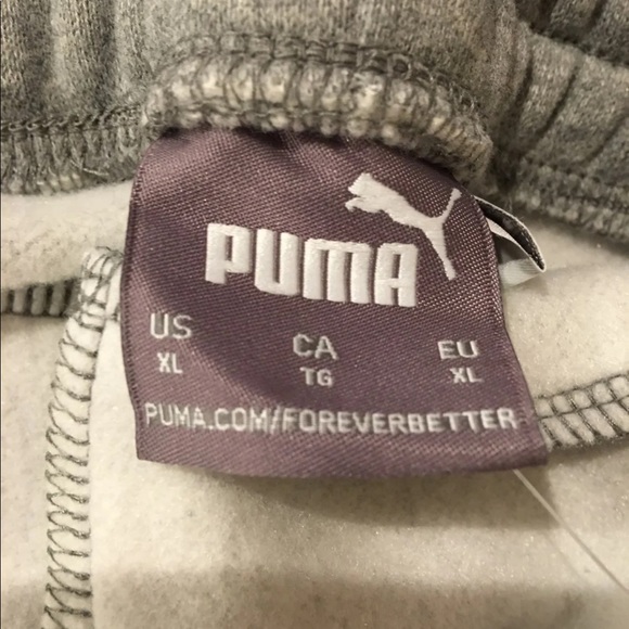 Puma Grey Sweatpants Raised Logo - Picture 4 of 7